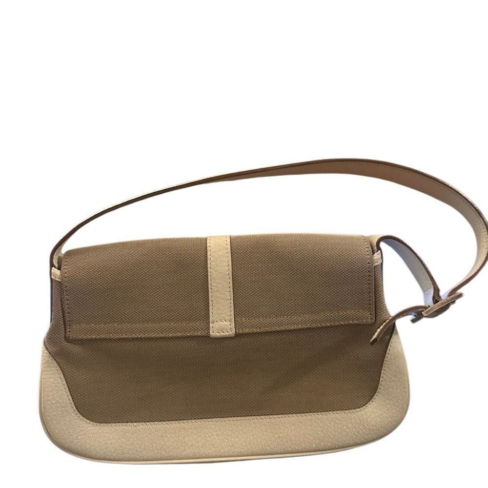 Gucci Tan and Cream Jackie Shoulder Bag with piston lock - Picture 4 of 15